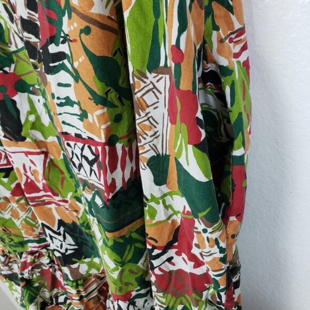 Vintage JAYLAN of California Summer Dress Tunic Colorful Abstract Art Print XL - Picture 10 of 11